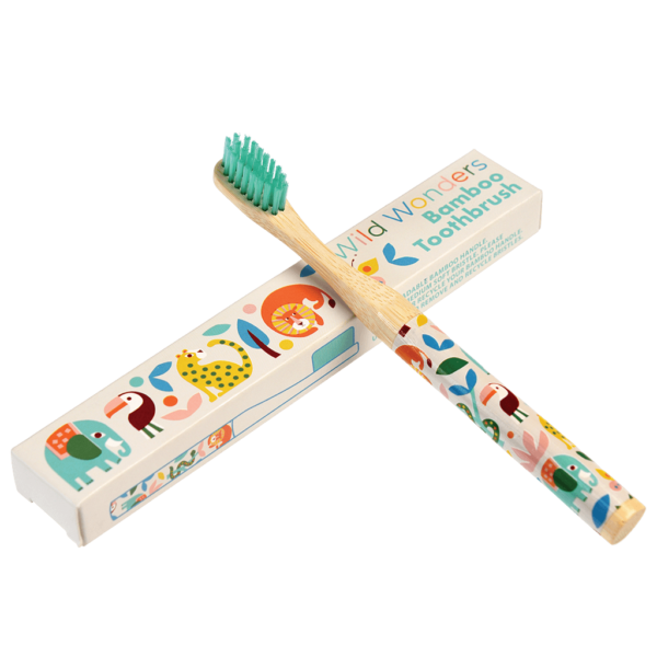28933 3 wild wonders bamboo toothbrush